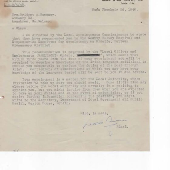 Local Appointments Commission Recommendation Letter Local Appointments Commission Recommendation Letter | Courtesy of Fr Ray Sweeney
