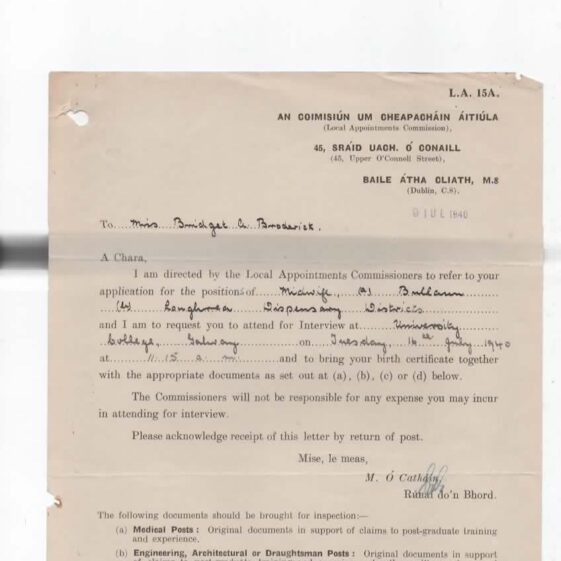 Local Appointments Commission Request to attend for Interview Local Appointments Commission Dublin Request to attend for Interview | Courtesy of Fr Ray Sweeney