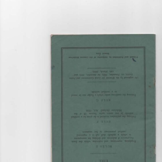 1935 Central Midwives Board Rule Book 1935 Central Midwives Board Rule Book | Courtesy of Fr Ray Sweeney