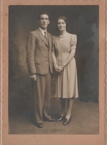 Bridget Ann on her wedding day