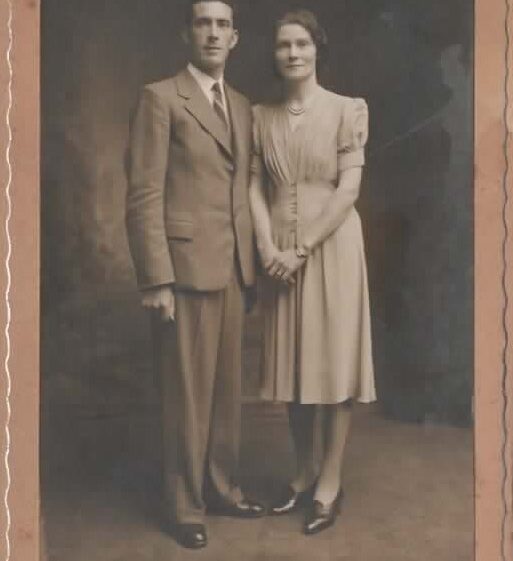 Bridget Ann & Dermot Sweeney on their wedding day 3rd July 1940 Bridget Ann on her wedding day | Courtesy of Fr Ray Sweeney