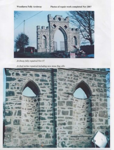 Repair work completed Nov 2007