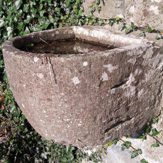 Holy water font at tSean Reilig, Homefarm | Moycullen Historical Society