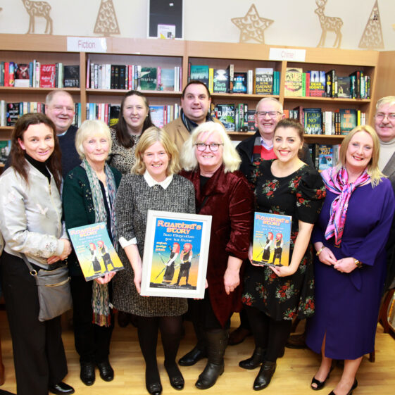 At the book launch of 