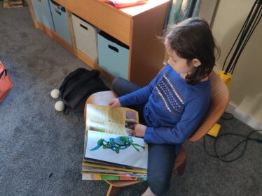 Sophie in San Jose enjoys Ruaidhrí's Story