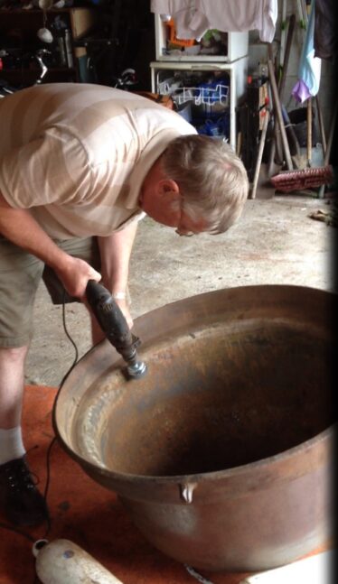 Joe Loughnane carefully restores Moycullen's famine pot