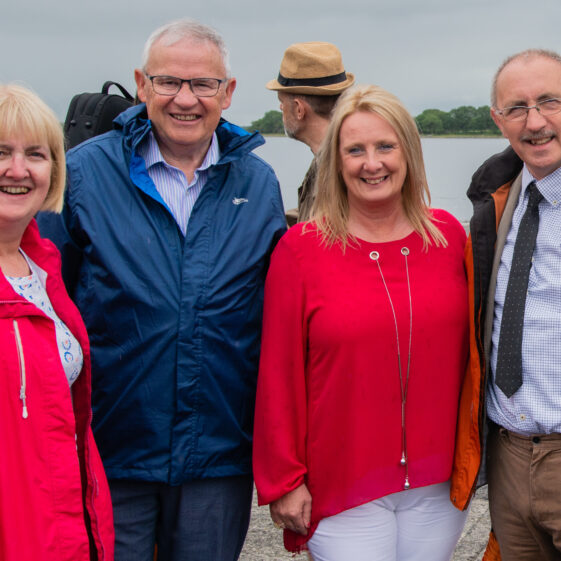 Antoinette Lydon Oughterard Heritage, Walter McDonagh and Hazel Morrison Moycullen Heritage with Dr Christy Cunniffe Galway County Archaeologist | MyOptix