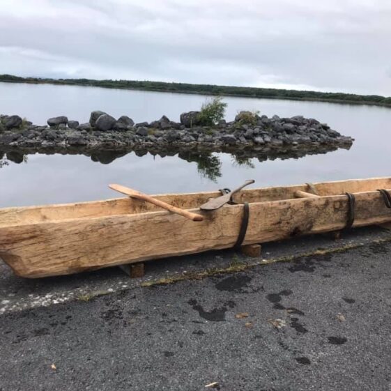 Lee's Island Logboat ready for launch | Antoinette Lydon