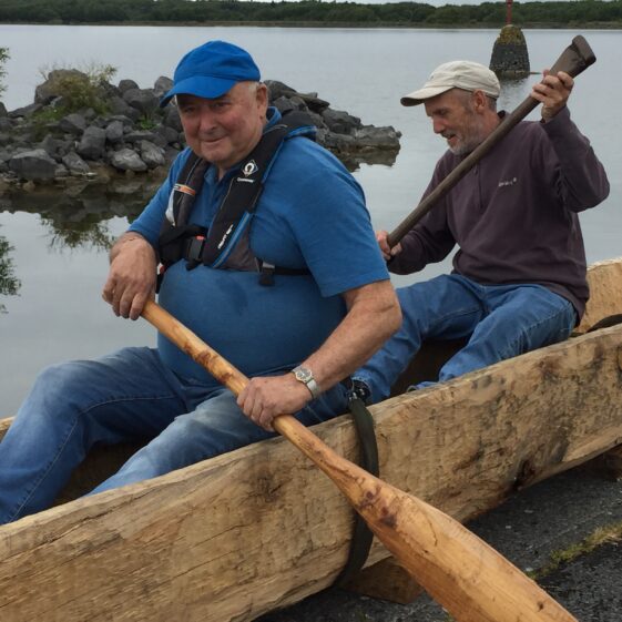 Lee's Island 5 replica Logboat launch | Antoinette Lydon