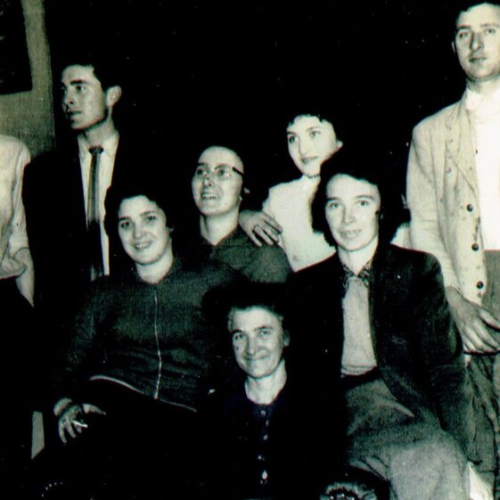CCI23062019_0001 (5) The Conneely family: John, Jimmie, Julia, Mary, Maggie, Bridgie, Willie and Julia (Mother).
| Photo courtesy John Conneely