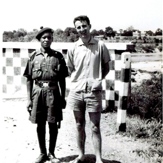 CCI27072019_0001 (2) John Conneely and his bodyguard, Kano Nigeria, !960
| Photo courtesy John Conneely