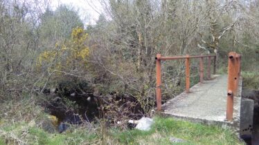 Bridge crossing Lough Kip river near site of old Madden's Mill | © Moycullen Heritage