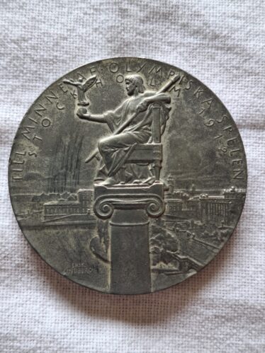 1912 Olympic Participation Medal (Reverse) | Photo Courtesy Hynes Family