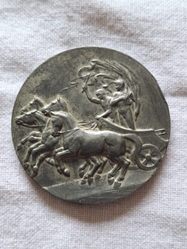 1912 Olympic Patricipation Medal (Obverse) | Photo Courtesy Hynes Family