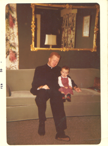 Martin Walsh, son of Laurence Walsh Lealetter, in Boston with his niece circa 1959 | Photo Credit Jimmy Walsh