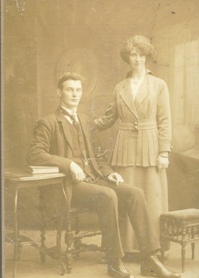 Michael Walsh (Lealetter and Derry) and Chris Muldoon (Athlone) circa 1920 | Photo Credit Jimmy Walsh