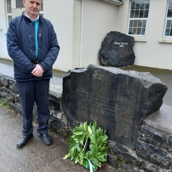 Attending Annual Commemoration Ceremony 2021 was Charles O'Malley | © Moycullen Heritage
