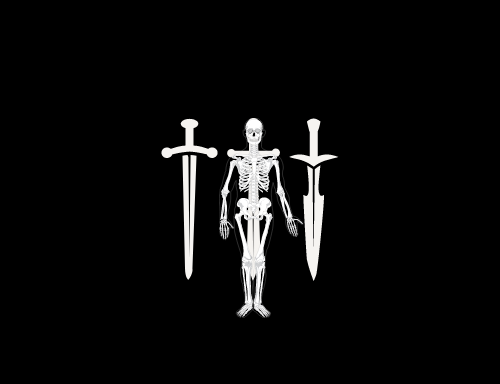 Skeleton of a Giant and Sword