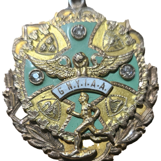 Obverse side of Joyce’s 10 Mile Championship of America Medal  | Joyce Family USA