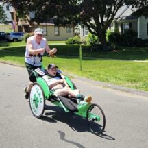 2024 John Joyce's grandson Jim with his son Mason, who carry on the Joyce running tradition | Jim Joyce USA
