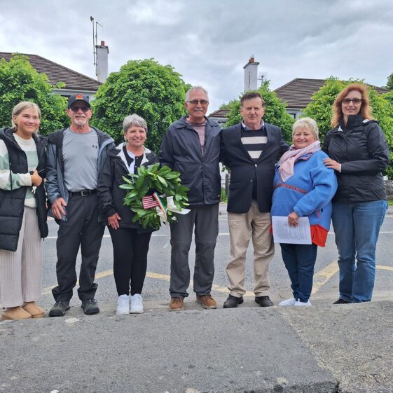 O'Malley family Moycullen and USA commemorating Thomas in Moycullen 23 May 2024 | Moycullen Heritage