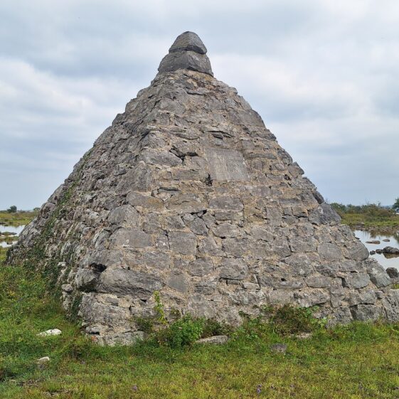 Pyramid marker Stone Pyramid at Hurney's Point, Annagh, Clooniff | Hazel Morrison