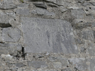 Inscription on stone inlay
 | Imelda Cribbin