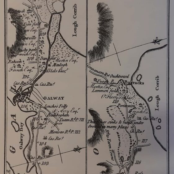 Extract from Taylor and Skinner's’ 1777 book “Maps of the Roads of Ireland