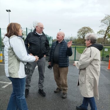 Joe McAdams put a post on the Galway West Genealogy Facebook group page, looking for Acton cousins, with the help of Brian O'Halloran in California and Sean Osborne in Carrowmoreknock, members of Moycullen and Oughterard Heritage groups were able to arrange a meet up of cousins in Brigit's Garden and a visit to where Joe's grandmother Mary Acton was born, followed by visits to where members of the Acton families lived and finally to Kilcummin Cemetery, Oughterard to visit the graves of his grandaunts Kate & Bridget and cousins. 30th April 2025 in Clancy's Bar Oughterard, Joe & his wife Dianne met up with cousins from last year plus a few more. It's great to be part of reconnecting families
