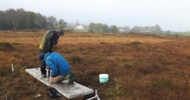 A peat core was extracted from Ballyquirke Bog for radiocarbon dating and pollen analysis by the Paleoenvironmental Research Unit University of Galway | University of Galway