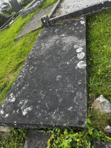 Brachipod found in a grave slab similiar to the slabs found in An tSean Reilig