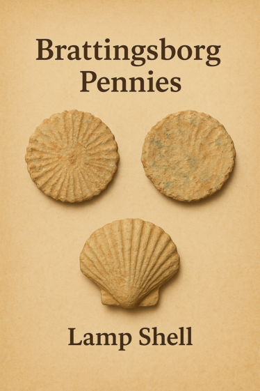 AI Generated Image of Lamp Shells and Brattingsborg Pennies of Sweden
