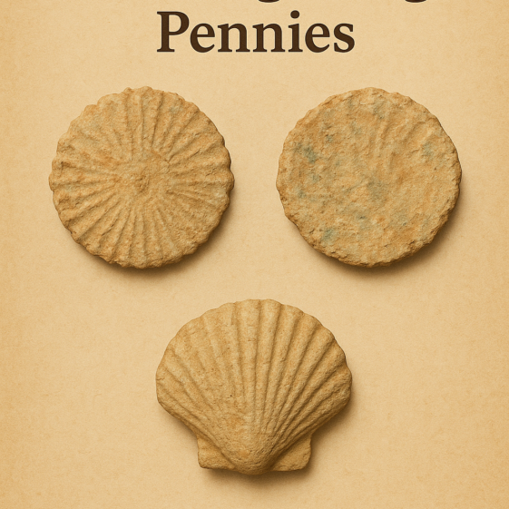 AI Generated Image of Lamp Shells and Brattingsborg Pennies of Sweden