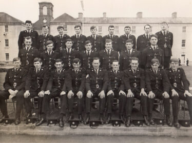 Garda Seamus Clancy and class on passing out day