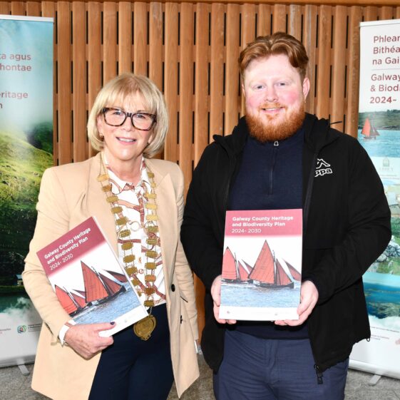DSC_1762 Cathaoirleach Martina Kinane with her son Conor at launch | Jacinta Fahy