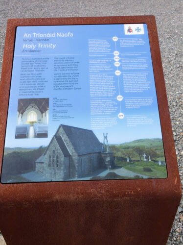Information board at the Errislannan Church of Ireland church | Roger Harrison