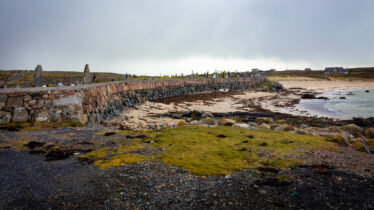 Moyrus beach and graveyard | Roger Harrison