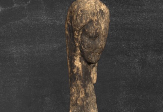 Carved Head - 15th C. Madonna