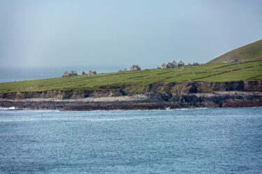 Delelict houses on Inishshark. | Roger Harrison