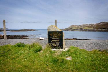 Memorial3. Lat/Long: 53° 37.2180N, 10° 13.9734W - What3Words: ///ashes.pizzas.undermines | Roger Harrison