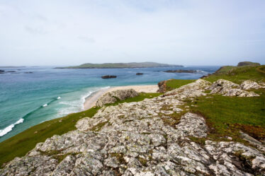 Inishshark from above Trá Gheal Beach | Roger Harrison