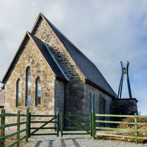Errislannan Church of Ireland church recently refurbished after storm damage and vandalism. | Roger Harrison