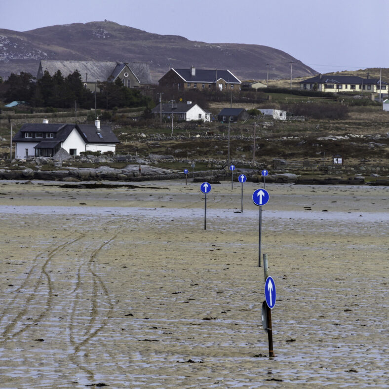 The only crossing to get onto Omey Island, apart from a boat, is accessible only at low tides. | Roger Harrison