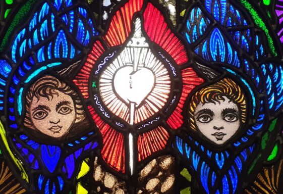 Detail from Harry Clarke studio window