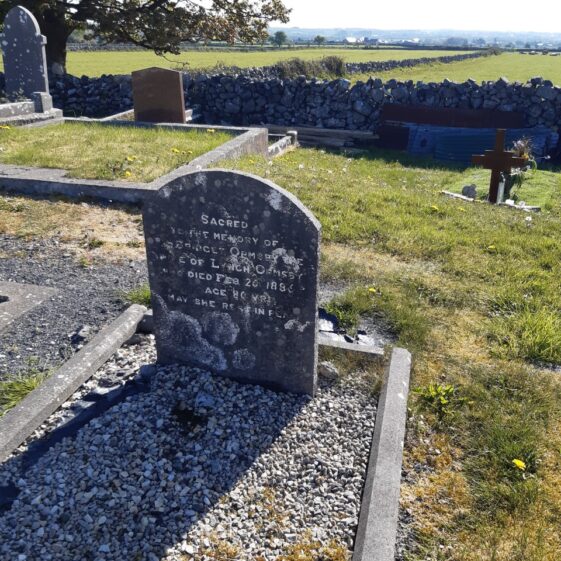 Ormsby grave Killeen cemetery | Marie Boran