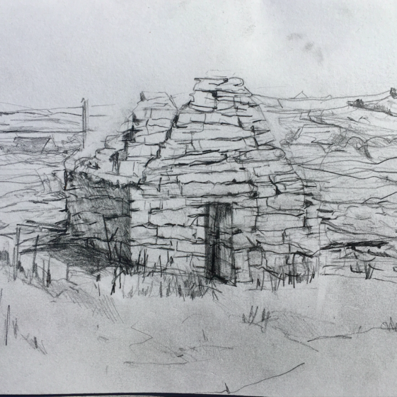 St. Gobnait's church on Inis Oírr | Selma Makela 