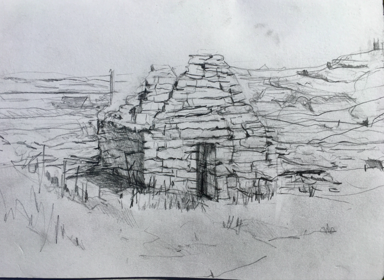 St. Gobnait's church on Inis Oírr | Selma Makela 