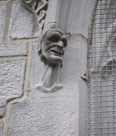 Cartoon-like carved heads on the Cathedral of the Assumption of the Blessed Virgin Mary, Tuam by W. Murray | Dr Christy Cunniffe