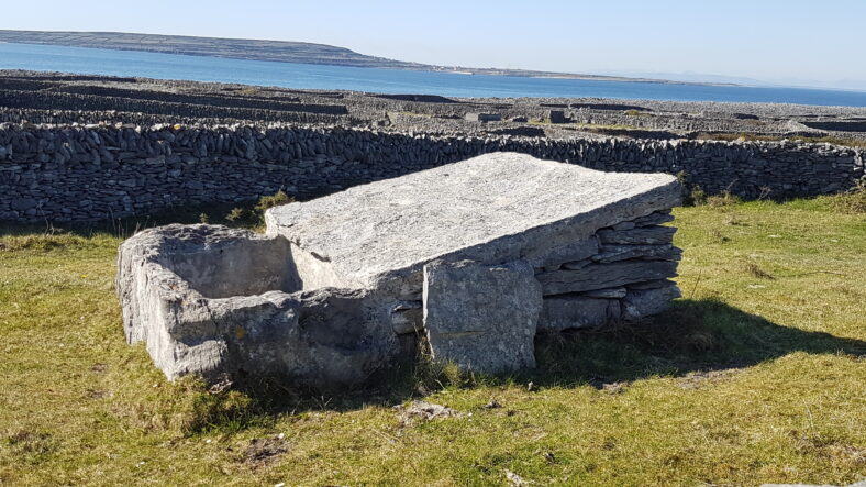 Water catcher Inis Oírr, Foul sound and Inis Meain in background | Paddy Crowe