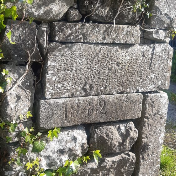 1842 stone | J.H., Annaghdown
